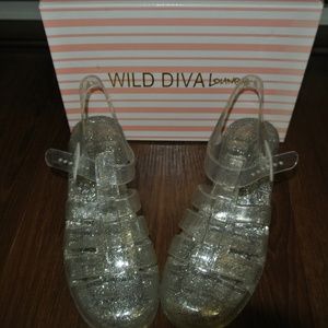 Glitter Jelly Shoes !